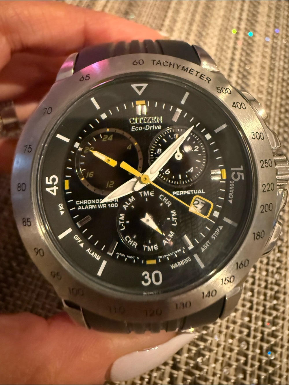 Citizen Eco-Drive E812 Perpetual Calendar Chronograph Watch